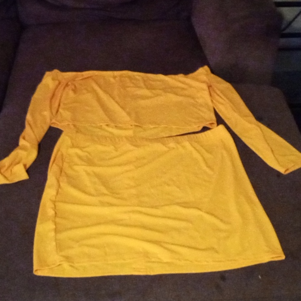 Skirt with matching shirt